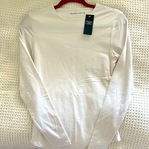 Abercrombie and Fitch Cotton Seamless Fabric Crew Bodysuit